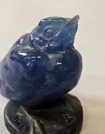 Amalric Walter (1870-1959)
« Moineau »
Sujet en pâte de verre bleue...