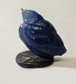 Amalric Walter (1870-1959)
« Moineau »
Sujet en pâte de verre bleue...