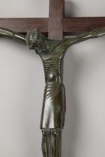 * Jean Lambert-Rucki (1888-1967)
« Christ en croix »
Sujet en bronze...