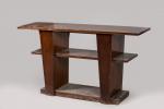 André Sornay (1902-2000) attribué à
Console en bois teinté acajou à...