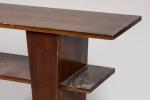 André Sornay (1902-2000) attribué à
Console en bois teinté acajou à...