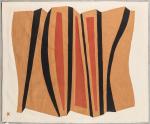 Costas Coulentianos (1918-1995)
« Rythmos rouge »
Tapisserie polychrome. Marqué sur le...