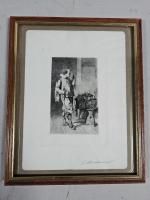 Ernest Meissonier
Homme choisissant son épée.
lithographie sur papier.