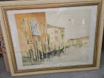 Michel JOUENNE (1933) "Venise" Lithographie, épreuve d'artiste, contresignée en bas...