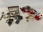 Lot de BIJOUX fantaisies dont Christian DIOR paire de clips...