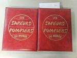 Lot de livres sur les sapeurs pompiers, usure au coins,...