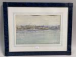 Charles DE ZIEGLER ((1890-1962).
 Vue des quais à Lyon. 
...