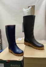 AIGLE. Ensemble de 57 paires de BOTTES, Chambord Pro L2...