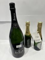 1 Magnum Champagne Bollinger, Alaya
2 demi-bouteilles Champagne Marguerite Guyot, Têtedoie...