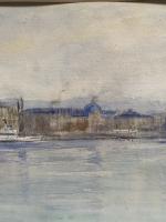 Charles DE ZIEGLER ((1890-1962).
 Vue des quais à Lyon. 
...