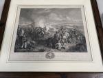 The battle of Waterloo. Grande gravure. 
50x63 cm Petites piqûres....