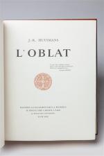 Joris-Kral Huysmans. L'oblat. Paris, l'artiste, 1930. Deux volumes in-4° carré,...