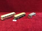 Lot de 3 bus Dinky Toys France: 1 Isobloc toit...