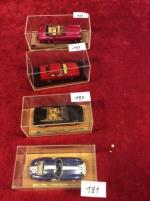 Lot de 4 voitures au 1/43 ème: 1 Ferrari 250...