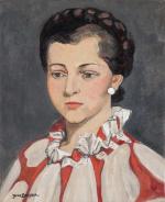 Yves BRAYER (1907-1990). "Portrait de Madame Eliane Petit de la...