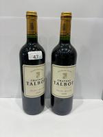 2 Bouteilles Bordeaux, Château Talbot, Saint-Julien Grand Cru classé, 2008