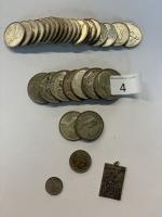 20 PIECES de 5 Francs argent Semeuse (Poids : 240...