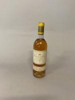 Une BOUTEILLE Château D'YQUEM, 1° cru supérieur Sauternes 1986