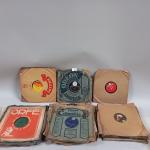 Lot de DISQUES 78 tours de marques PATHE, PHILIPS, DECCA,...