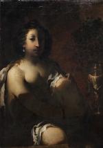 Pietro RICCHI (1606- 1675). Bethsabée ou Marie Madeleine. Toile (probablement...