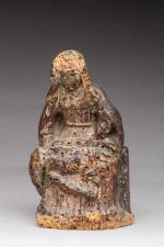 VIERGE de Pitié en bois sculpté. XVIème siècle. H. 14,5...