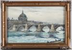 Eugène VILLON (1879-1951)
Pont de la Guillotière, 1935
Aquarelle sur papier
Signée et...