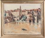 Stephane LAMARCHE (1891-1963), Albi, 1943. Aquarelle sur papier, signée et datée...