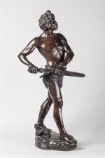 Henry FUGERE (1872-1944). " Pro Aris et Focis ". Bronze,...